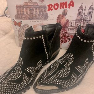 Womens Jeffery Campbell Suede/ leather Boots 8